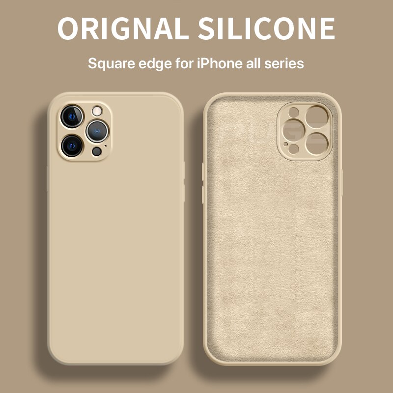 Weiche Silikon-Schutzhülle für iPhone 11, 12, 13 Serie – Schlanker, matter Grip-Schutz mit erhöhten Rändern und vollständiger Kameraabdeckung für den täglichen Gebrauch