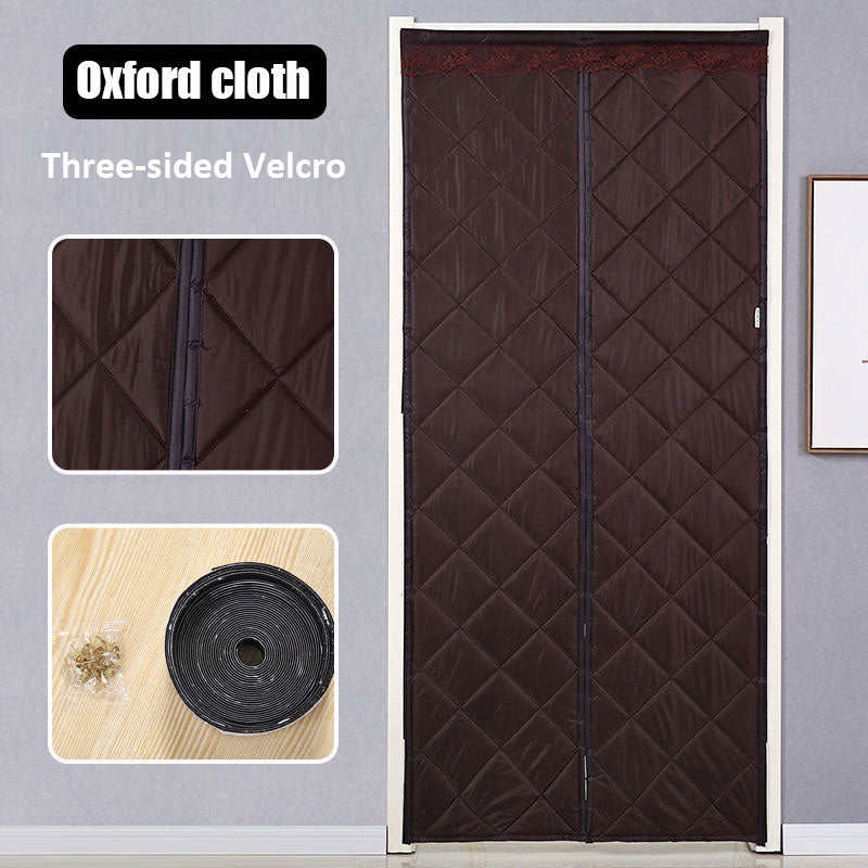 Insulated Magnetic Door Curtain – Thermal Draft Blocker with Sound Dampening