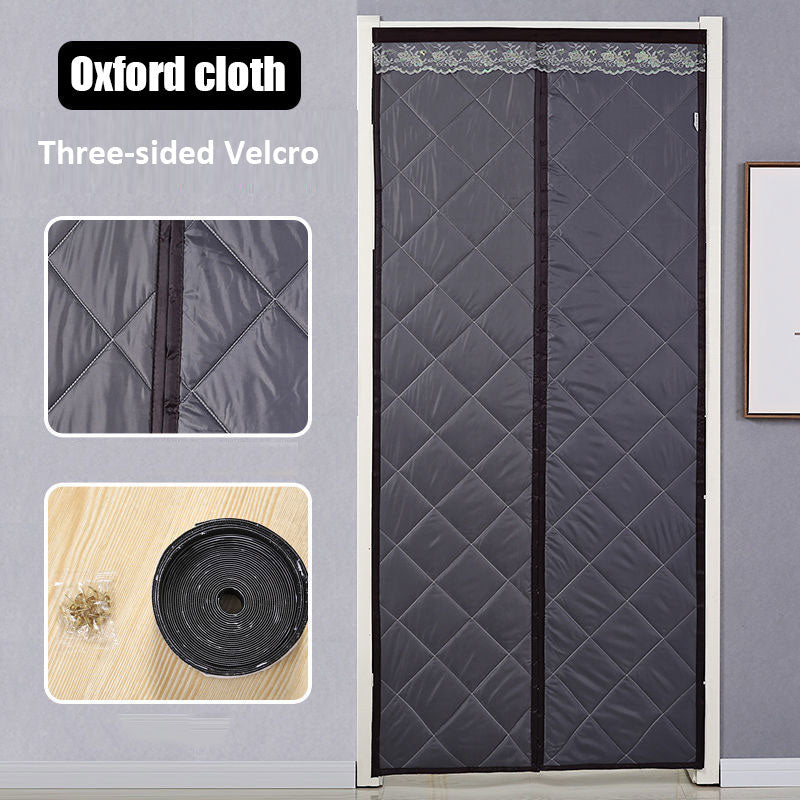 Insulated Magnetic Door Curtain – Thermal Draft Blocker with Sound Dampening