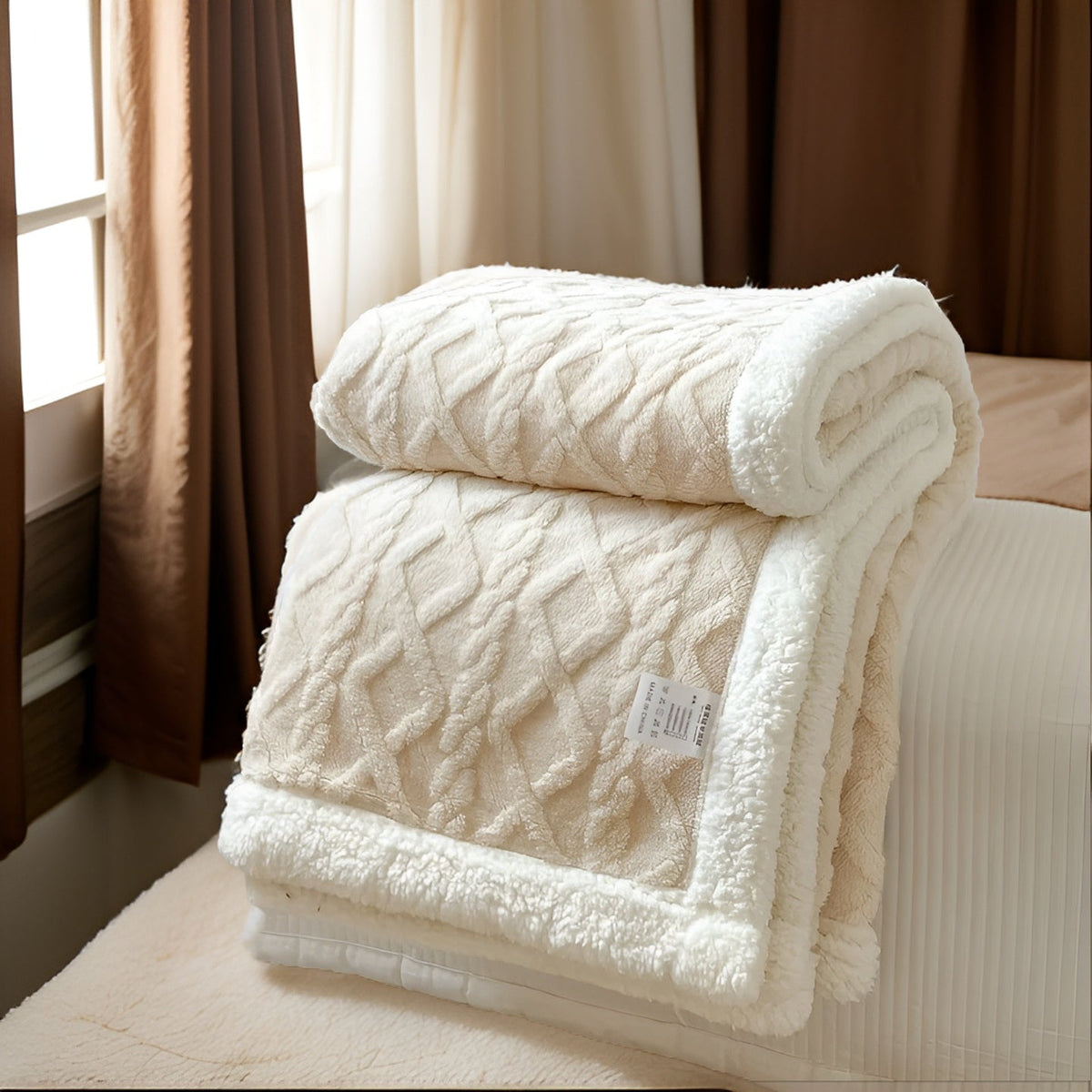 Reversible Sherpa Throw Blanket 59×79 Inches Soft Polyester for Couch Bed Chair Gray White Lightweight Winter Warmth Layer Bedroom Living Ro | Thomler