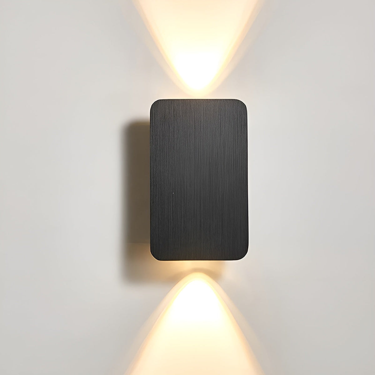 LED Sconce Fixture Aluminum 6W Indirect Uplight Downlight 6 in Rectangular Modern Flush Mount for Hallways Bedrooms Living Rooms | Thomler