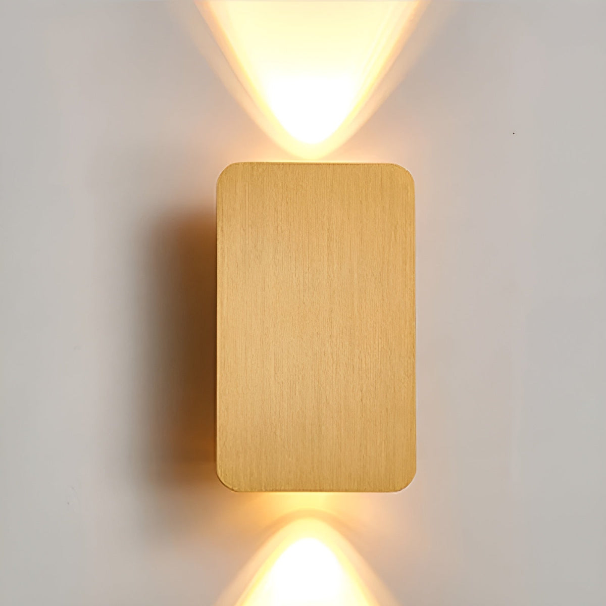 LED Sconce Fixture Aluminum 6W Indirect Uplight Downlight 6 in Rectangular Modern Flush Mount for Hallways Bedrooms Living Rooms | Thomler