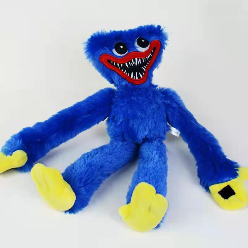 Zacht pluche knuffeldier 40 cm, knuffel voor kinderen, blauw-rood monsterfiguurtje voor in de speelkamer van peuters