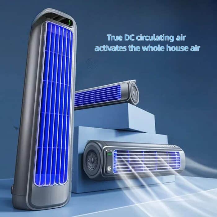 Oplaadbare draagbare ventilator met 36dB stille werking en 8 uur batterijduur