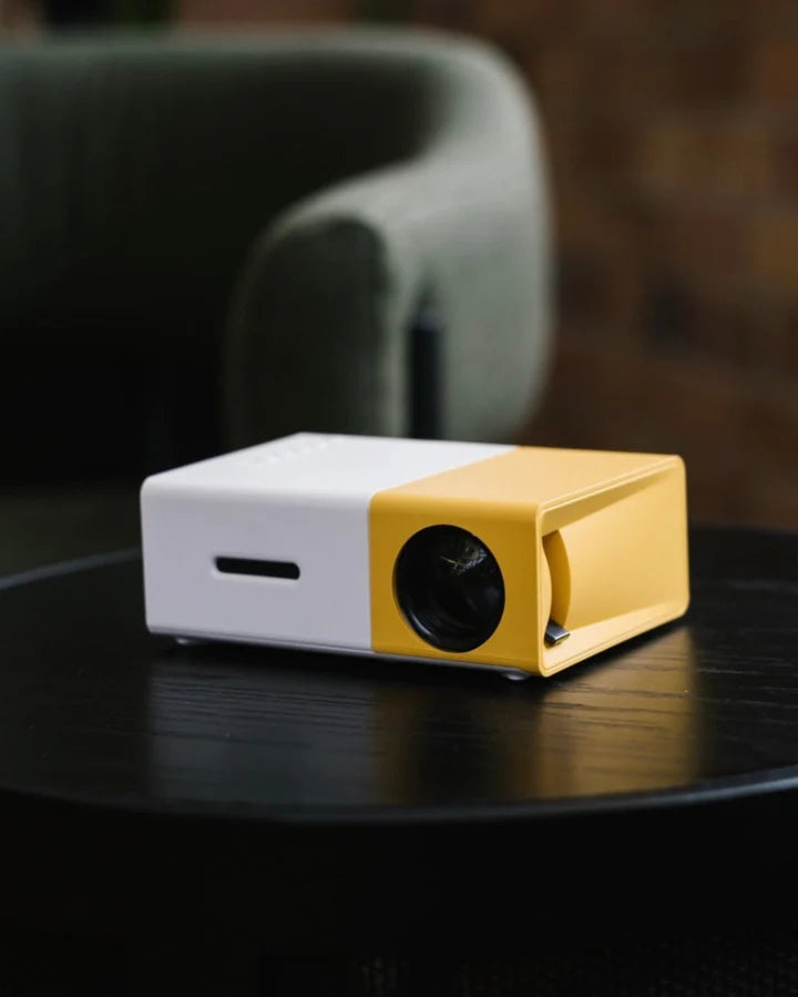 Proyector LED portátil para cine en casa y streaming | Proyector de vídeo compacto con lector de tarjetas SD USB y soporte HDMI para portátil, teléfono y tablet | Thomler