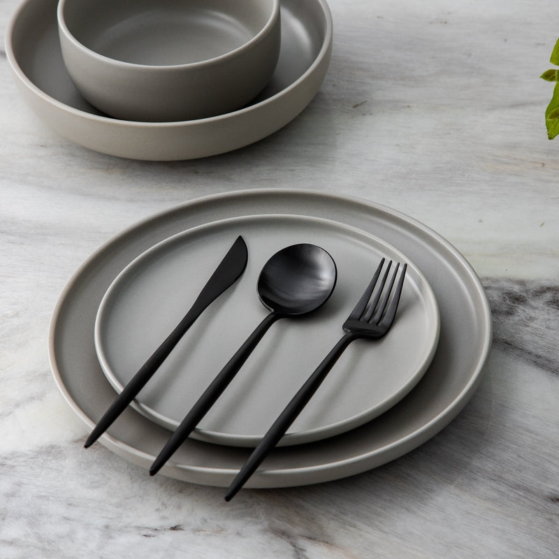 Titanium-Coated Stainless Steel Flatware Set – 18/10 Premium Dinnerware Service for Everyday Dining & Special Occasions | Thomler