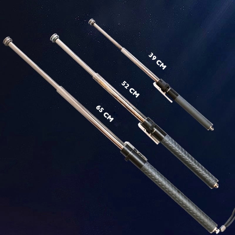 Spring-Loaded Telescoping Support Cane with Anti-Slip Grip for Trail Hiking & City Walking | Thomler