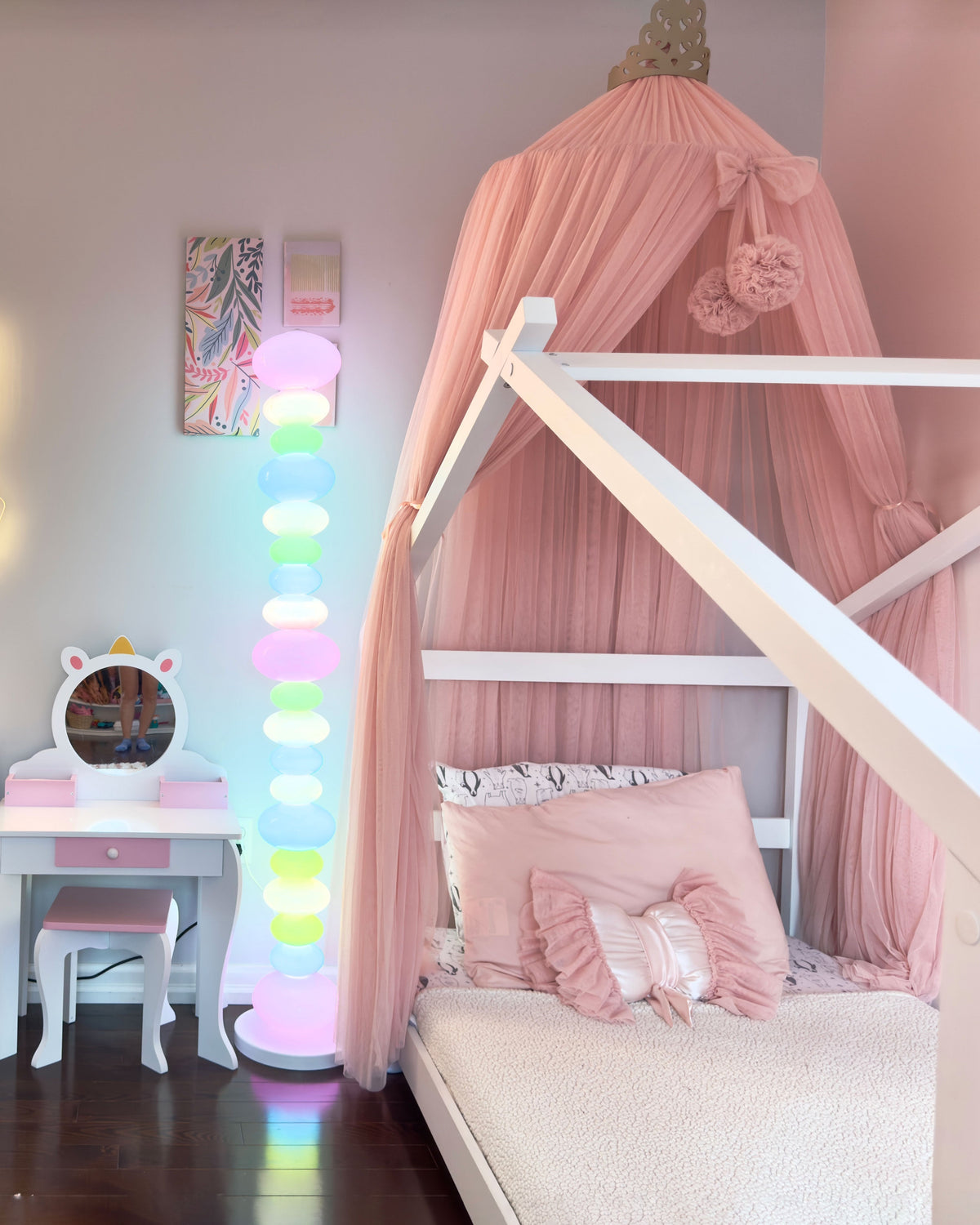 Translucent Acrylic Tower Light 63 Inches Tall Modern Statement Piece for Bedrooms Lounges Hallways Offices | Thomler