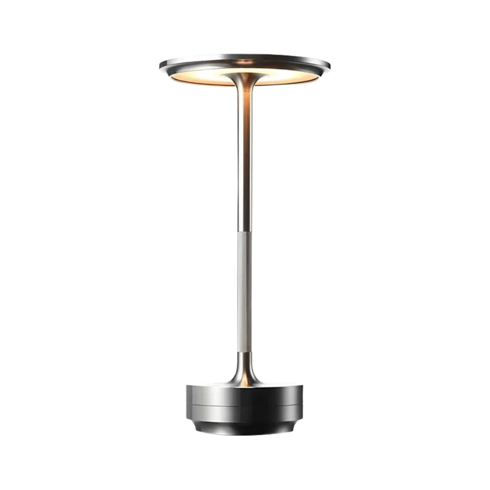 Rechargeable LED Touch Lamp Aluminum Portable Dimmable Night Light for Bedroom Desk Dining Room & Patio | Cordless Accent Lighting | Thomler