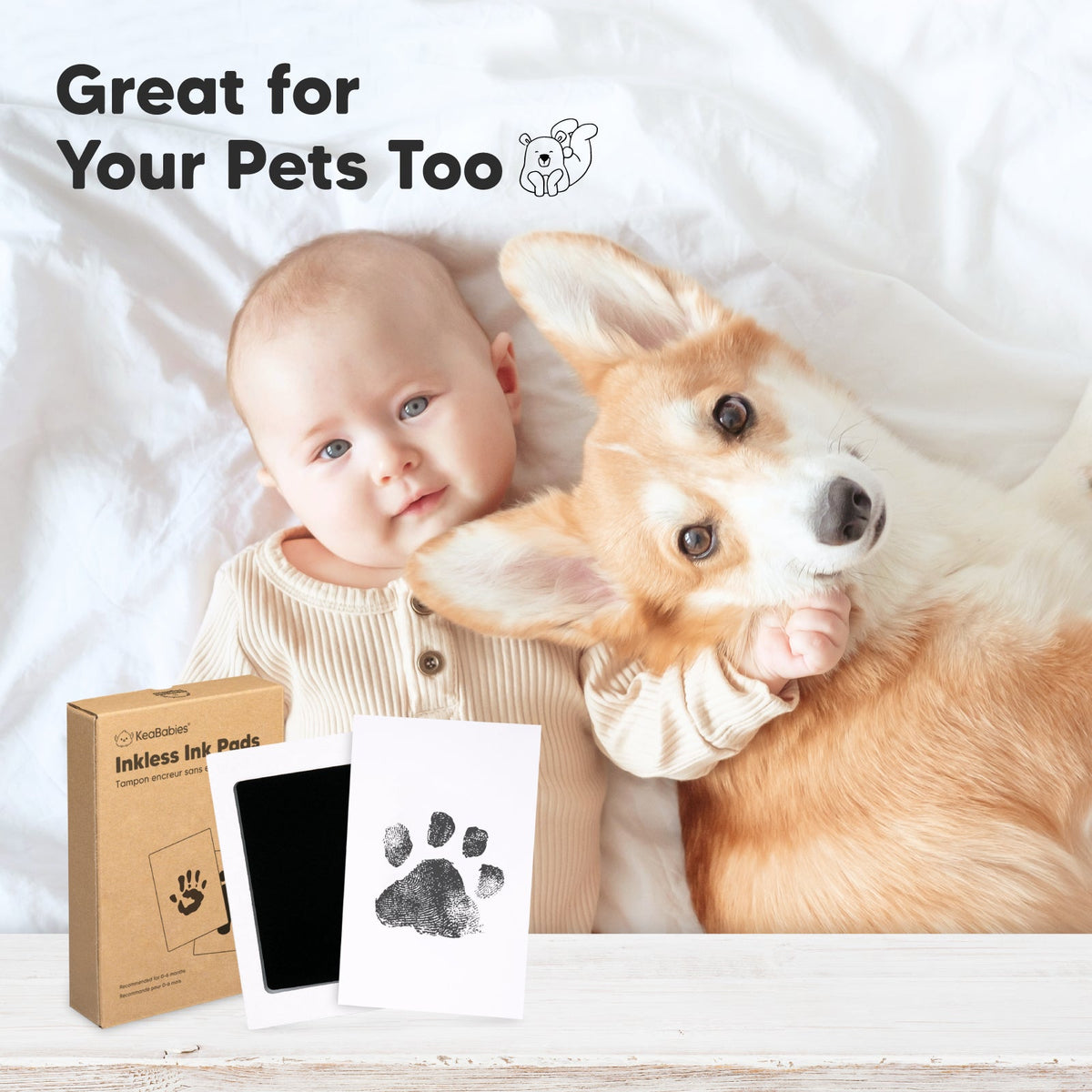 2-Pack Baby Inkless Ink Pads