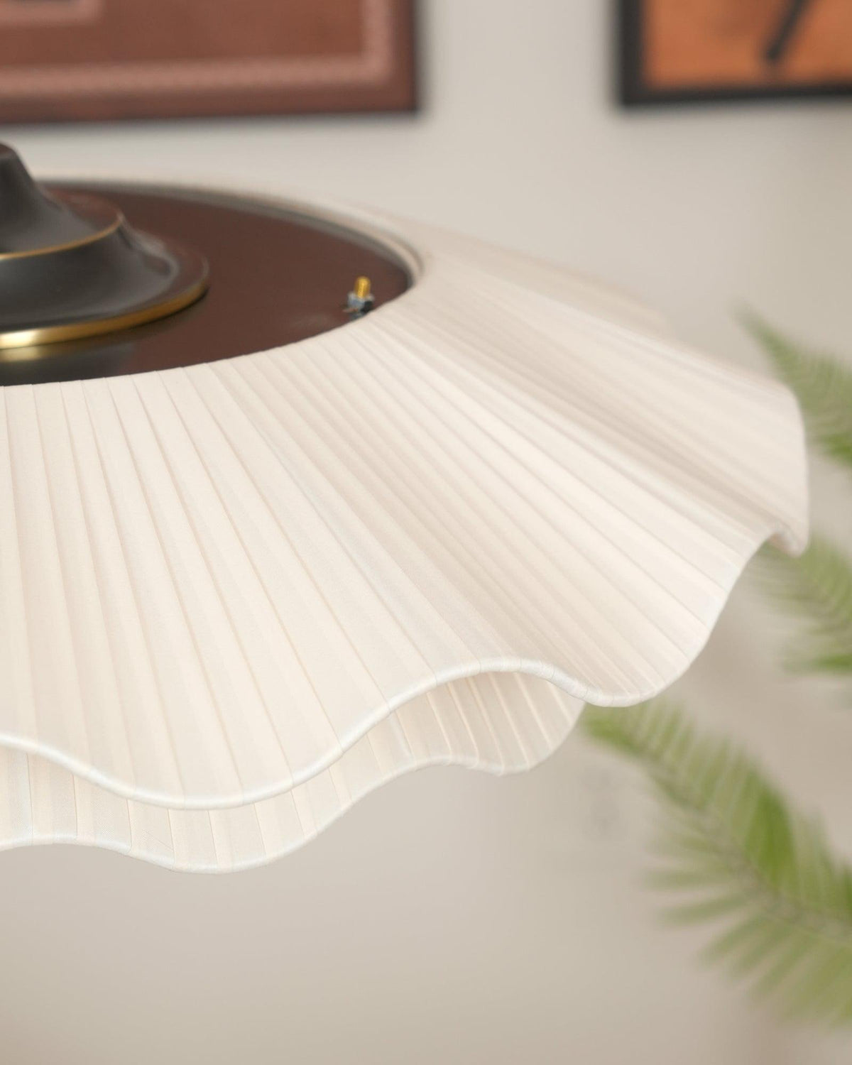 Adjustable Hanging Fixture with Metal & Cloth Shade for Overhead Illumination in Dining Spaces | Thomler