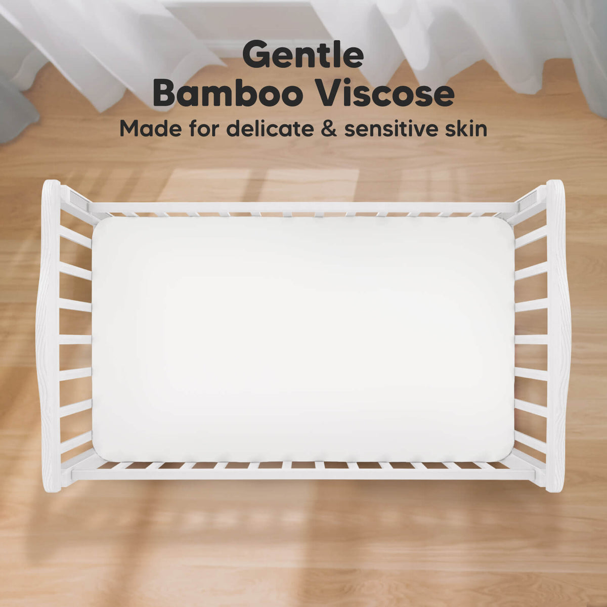 2-Pack Bamboo Fitted Crib Sheets