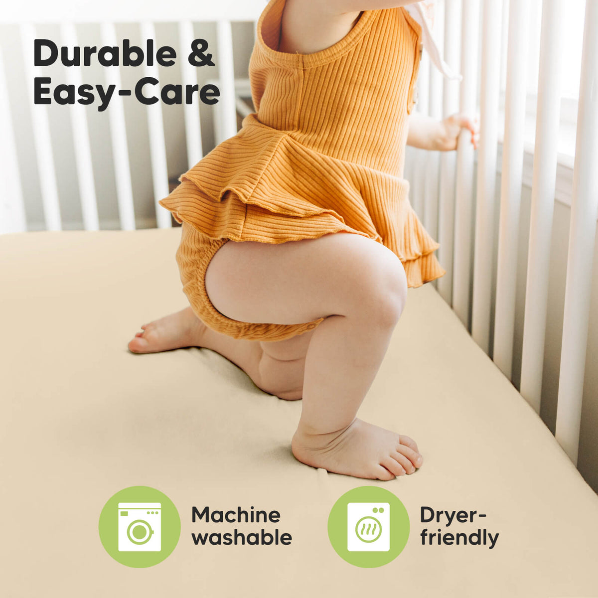 2-Pack Bamboo Fitted Crib Sheets