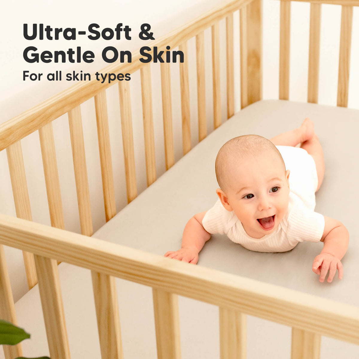 2-Pack Bamboo Waterproof Crib Sheets