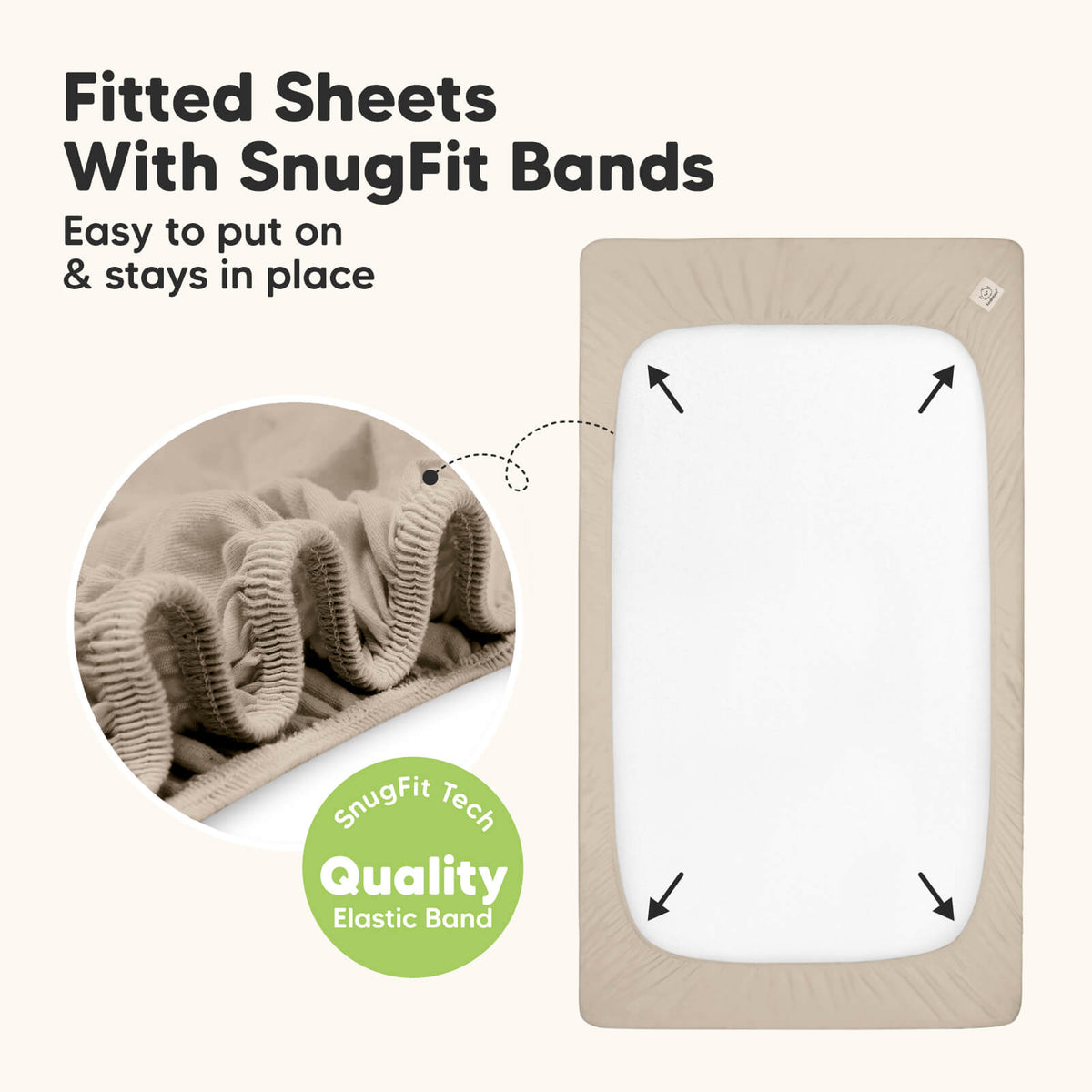 2-Pack Bamboo Waterproof Crib Sheets