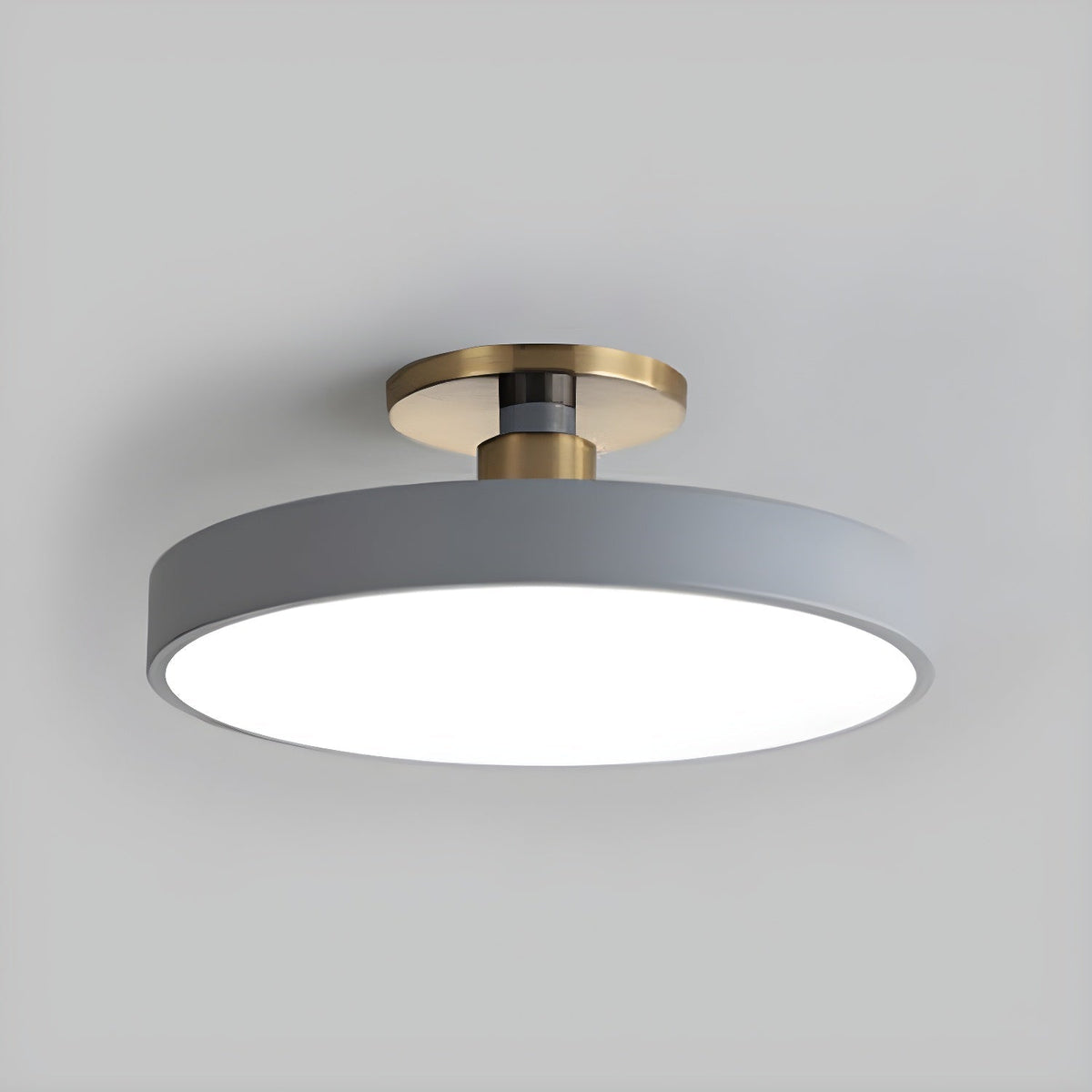 Lámpara de techo LED de 12 pulgadas, redonda, regulable, de bajo perfil para dormitorio, cocina, oficina, hogar, acrílico moderno | Thomler
