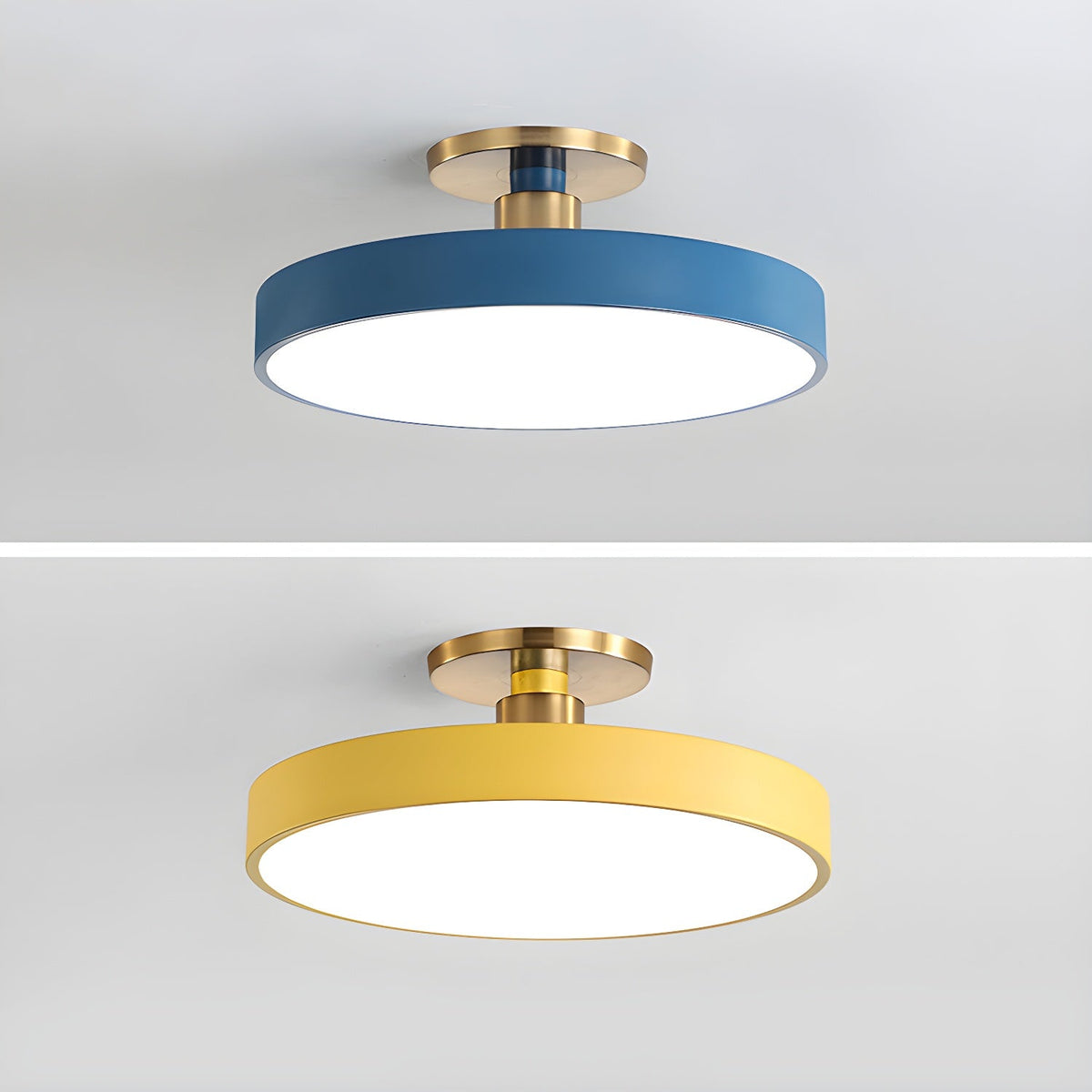 Lámpara de techo LED de 12 pulgadas, redonda, regulable, de bajo perfil para dormitorio, cocina, oficina, hogar, acrílico moderno | Thomler