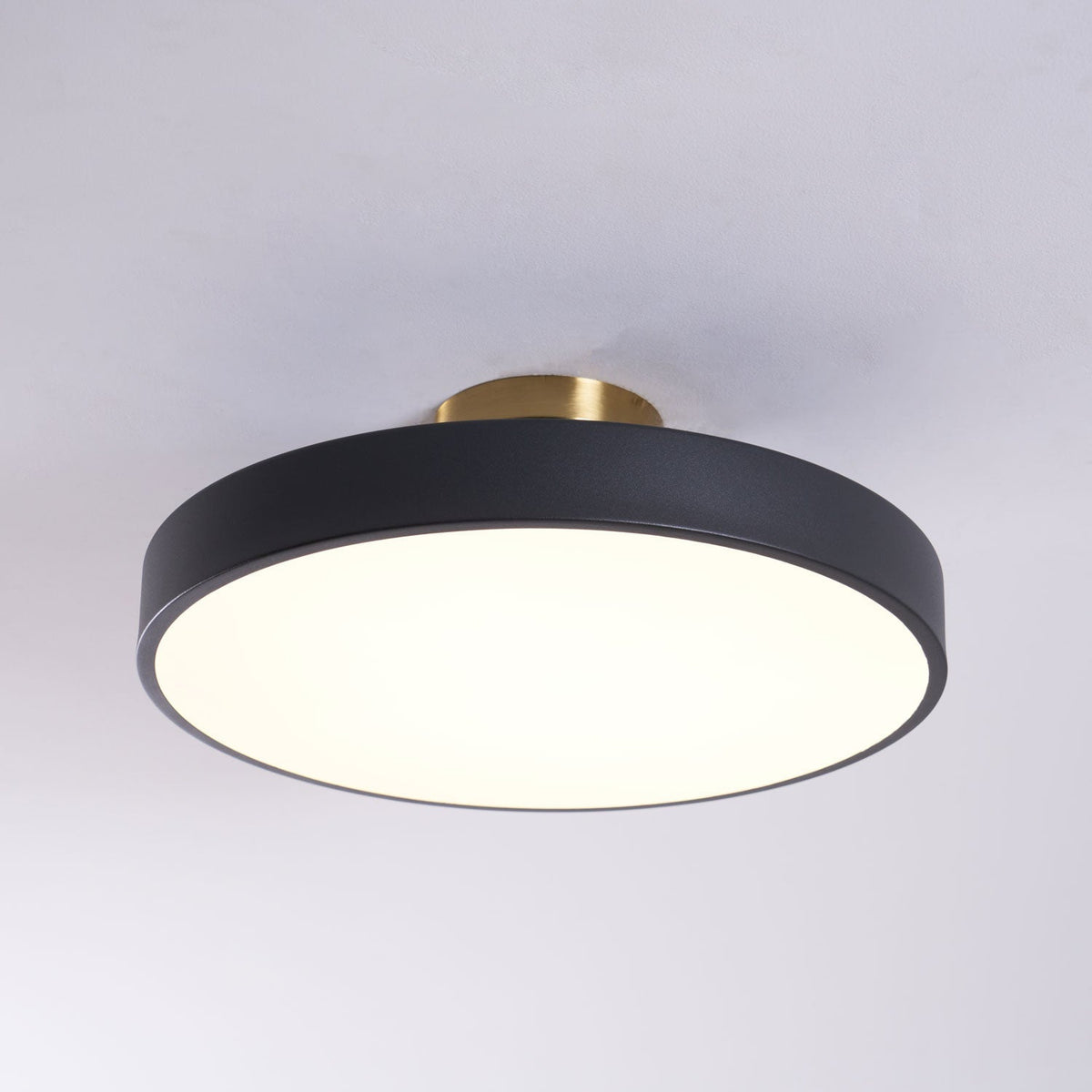 Lámpara de techo LED de 12 pulgadas, redonda, regulable, de bajo perfil para dormitorio, cocina, oficina, hogar, acrílico moderno | Thomler