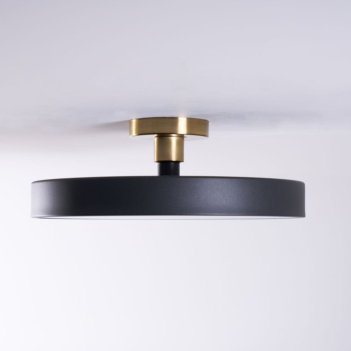 Lámpara de techo LED de 12 pulgadas, redonda, regulable, de bajo perfil para dormitorio, cocina, oficina, hogar, acrílico moderno | Thomler