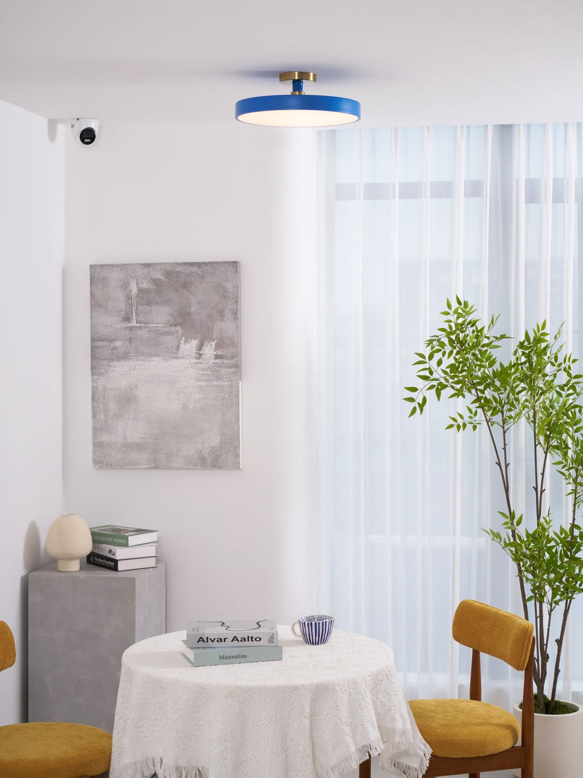 Lámpara de techo LED de 12 pulgadas, redonda, regulable, de bajo perfil para dormitorio, cocina, oficina, hogar, acrílico moderno | Thomler