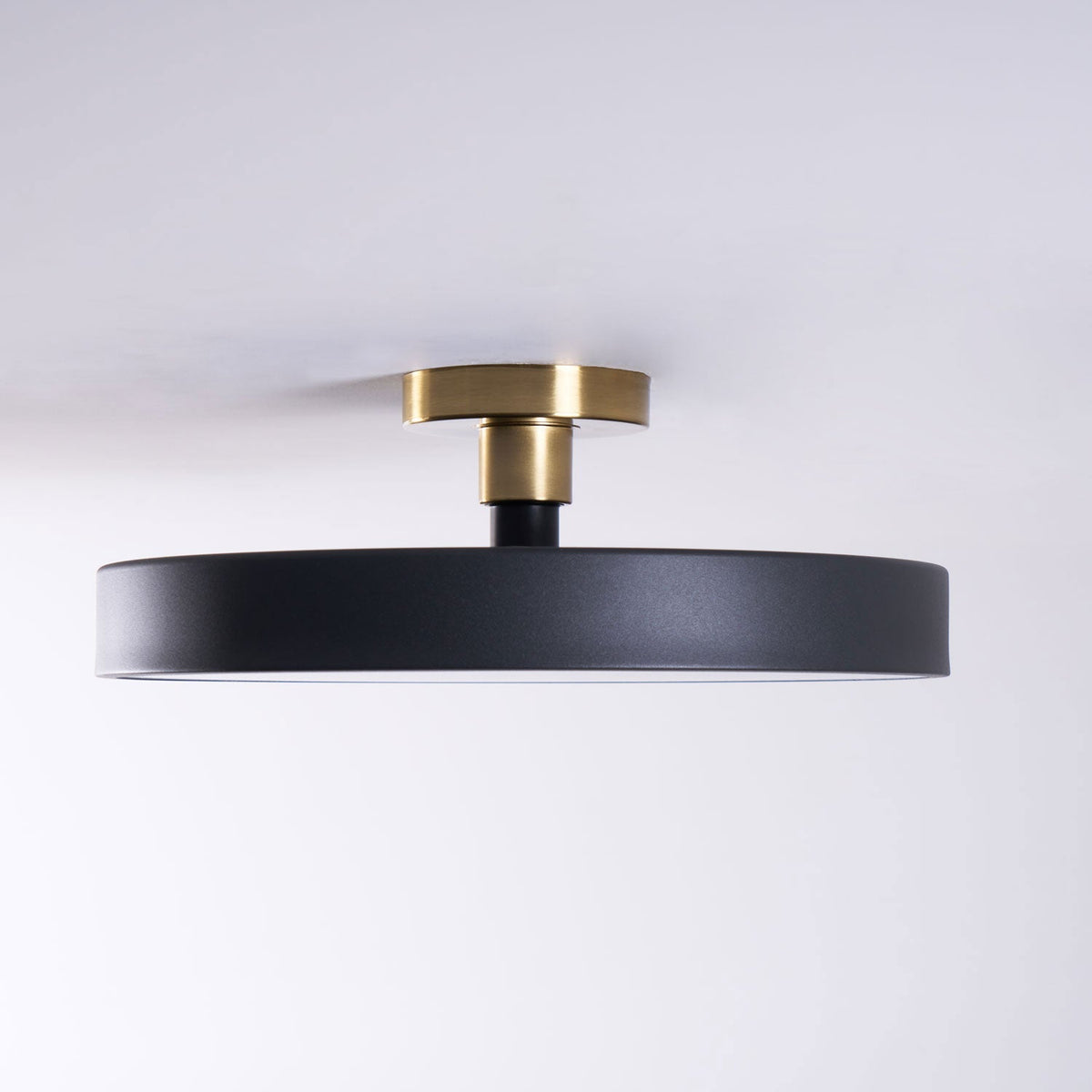 Lámpara de techo LED de 12 pulgadas, redonda, regulable, de bajo perfil para dormitorio, cocina, oficina, hogar, acrílico moderno | Thomler