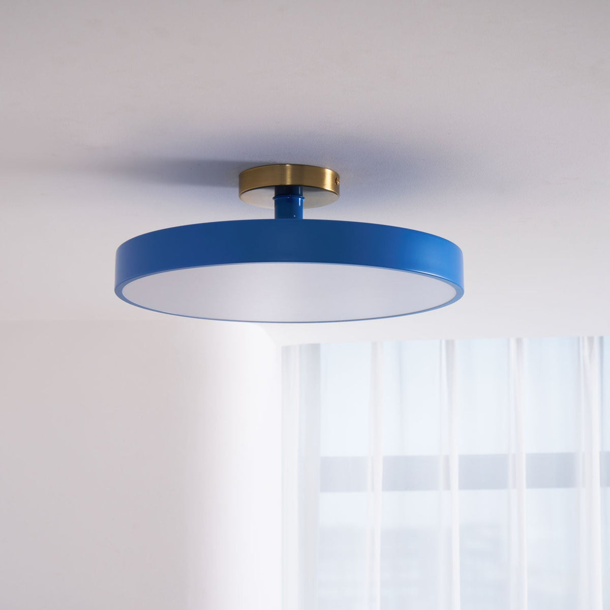 Lámpara de techo LED de 12 pulgadas, redonda, regulable, de bajo perfil para dormitorio, cocina, oficina, hogar, acrílico moderno | Thomler