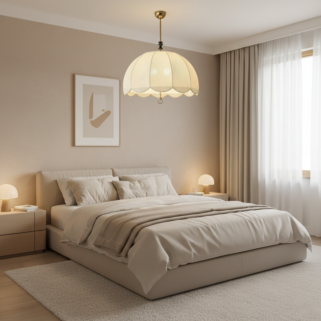 Geweven stoffen kap, 20-inch armatuur met gemengde materialen voor tafel- en eilandverlichting | Thomler