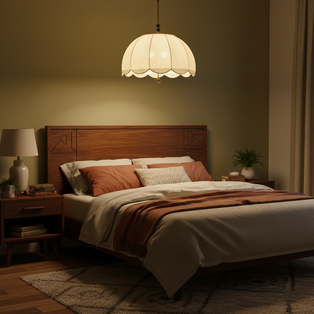 Geweven stoffen kap, 20-inch armatuur met gemengde materialen voor tafel- en eilandverlichting | Thomler