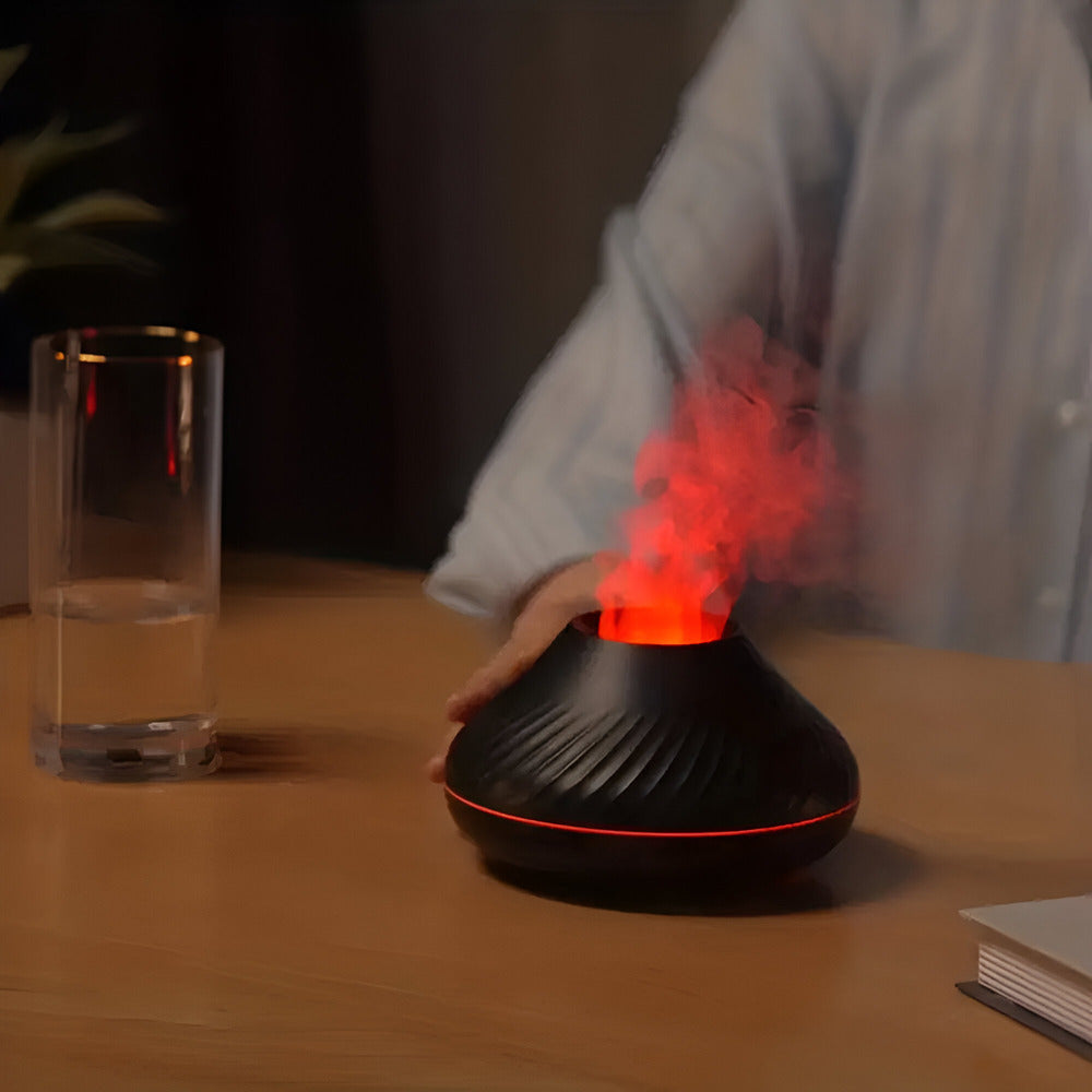 Difusor de aroma ultrasónico con LED de siete colores y función de humidificador, recargable