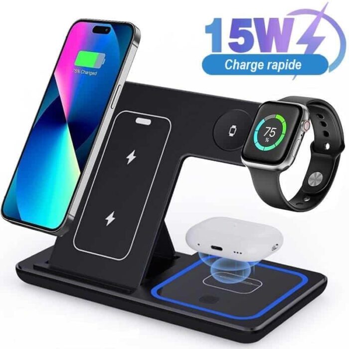 3-in-1 kabelloses Induktionsladegerät für iPhone