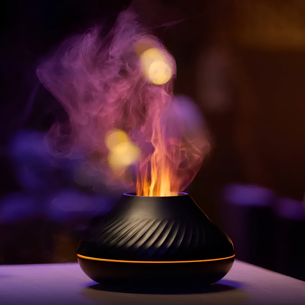 Difusor de aroma ultrasónico con LED de siete colores y función de humidificador, recargable