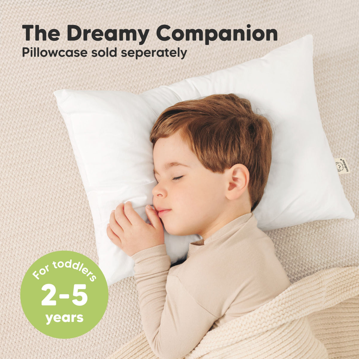 2-Pack Jumbo Toddler Pillows Without Pillowcase