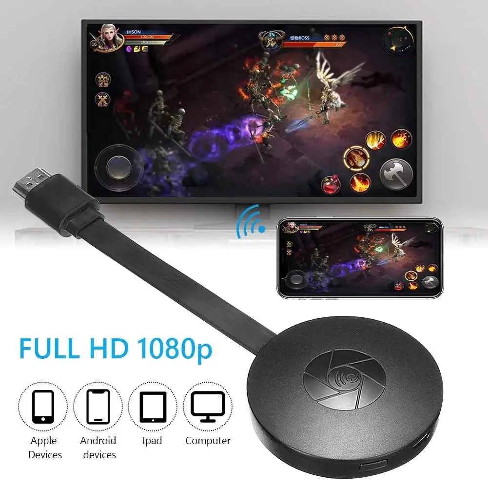 HDMI-Display-Dongle für Smartphone-zu-TV-Spiegelung – Full-HD-1080p-Wireless-Streaming-Adapter mit AirPlay-, Miracast- & DLNA-Unterstützung