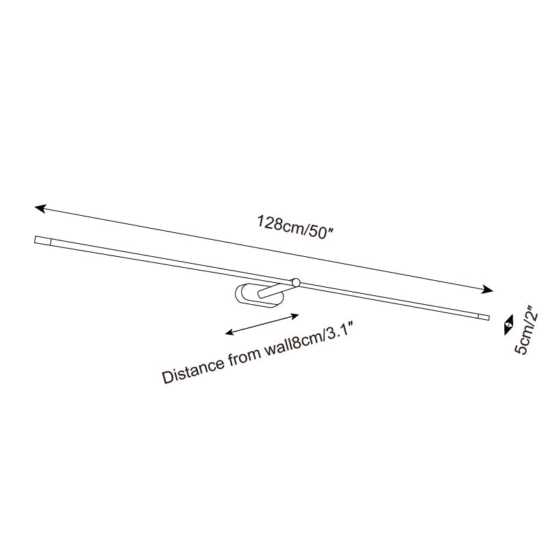 Rechargeable LED Picture Light 27 Inch Battery Operated Art Display Fixture Wireless Remote Dimmable Accent Sconce for Bedroom Hallway Galle | Thomler