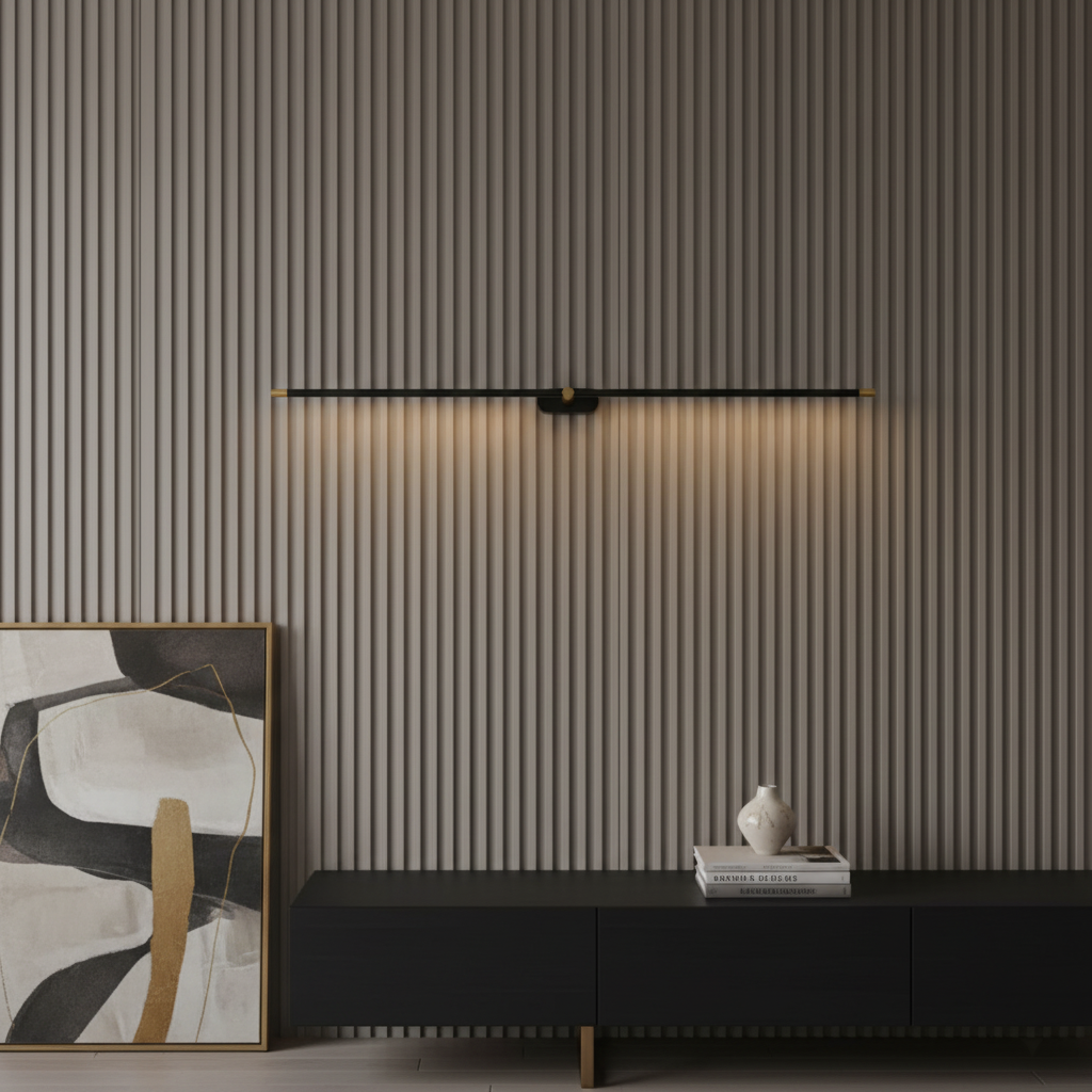 Metal Picture Light with Integrated LED 27-Inch to 50-Inch Artwork Accent Fixture Warm Glow for Gallery Walls & Hallways Modern Slim Profile | Thomler
