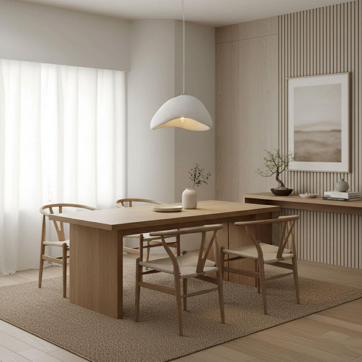Lámpara de techo colgante esférica con altura ajustable para isla de cocina, comedor y dormitorio | Gris blanco, compatible con LED, para interiores