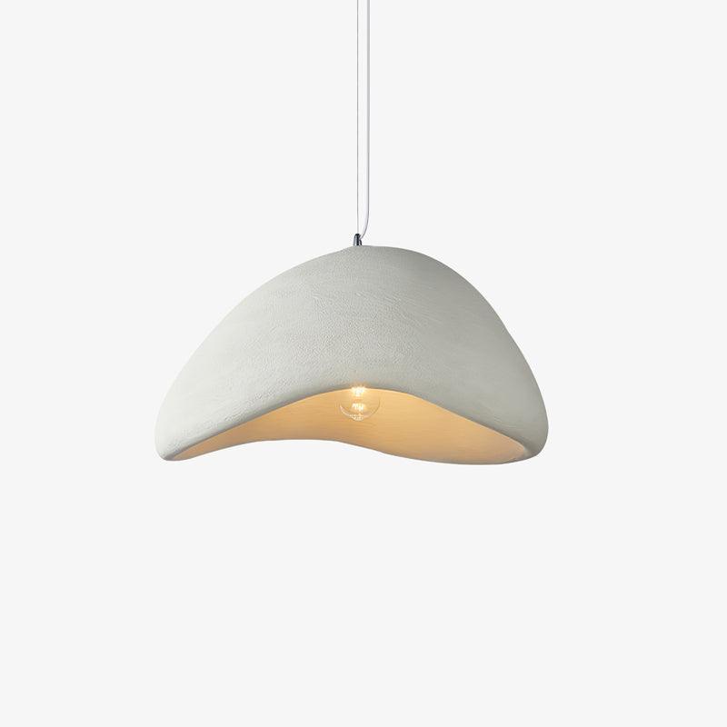 Lámpara de techo colgante esférica con altura ajustable para isla de cocina, comedor y dormitorio | Gris blanco, compatible con LED, para interiores