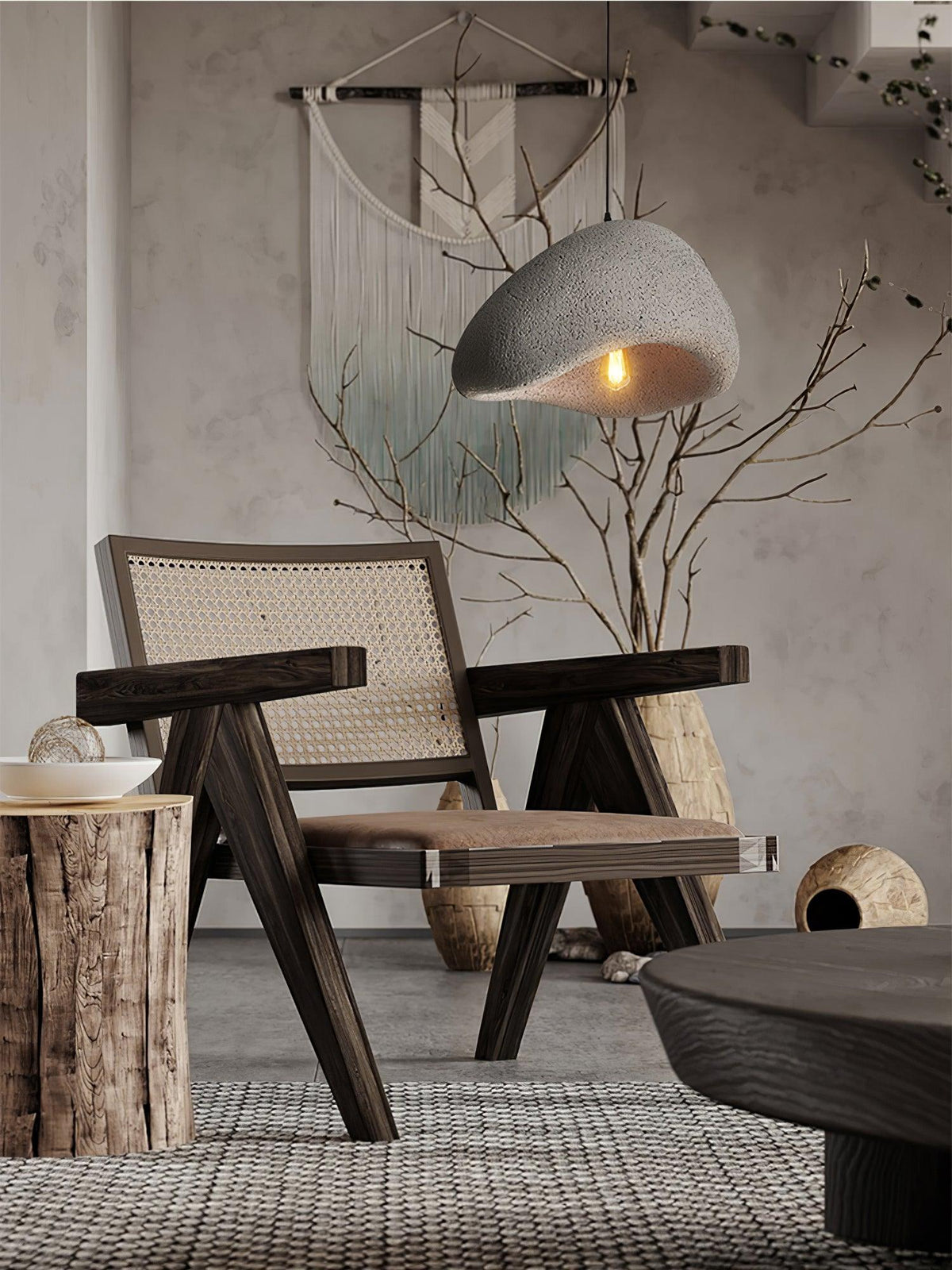 Lámpara de techo colgante esférica con altura ajustable para isla de cocina, comedor y dormitorio | Gris blanco, compatible con LED, para interiores