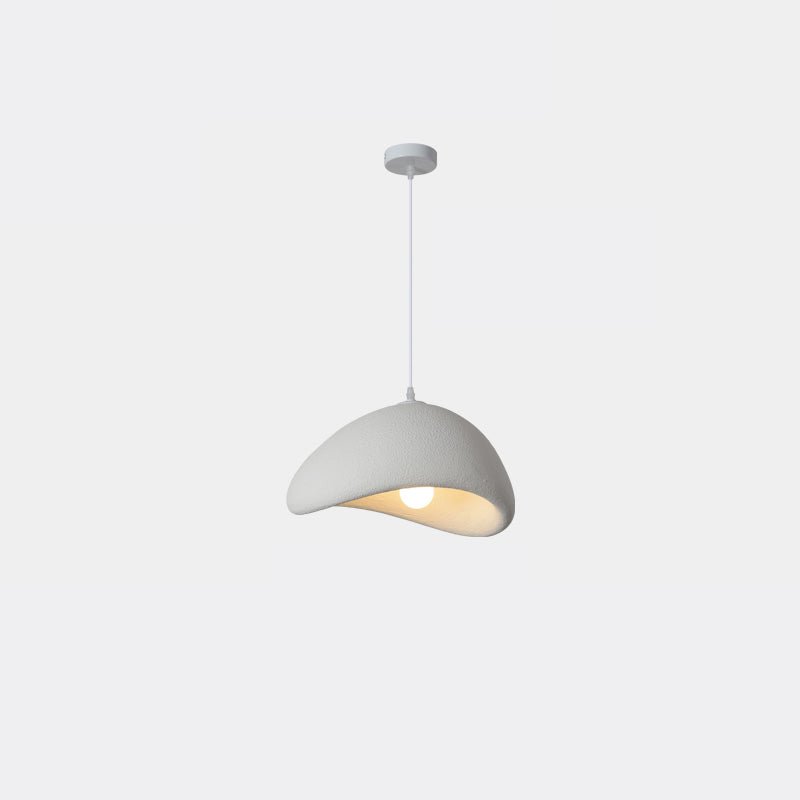 Lámpara de techo colgante esférica con altura ajustable para isla de cocina, comedor y dormitorio | Gris blanco, compatible con LED, para interiores