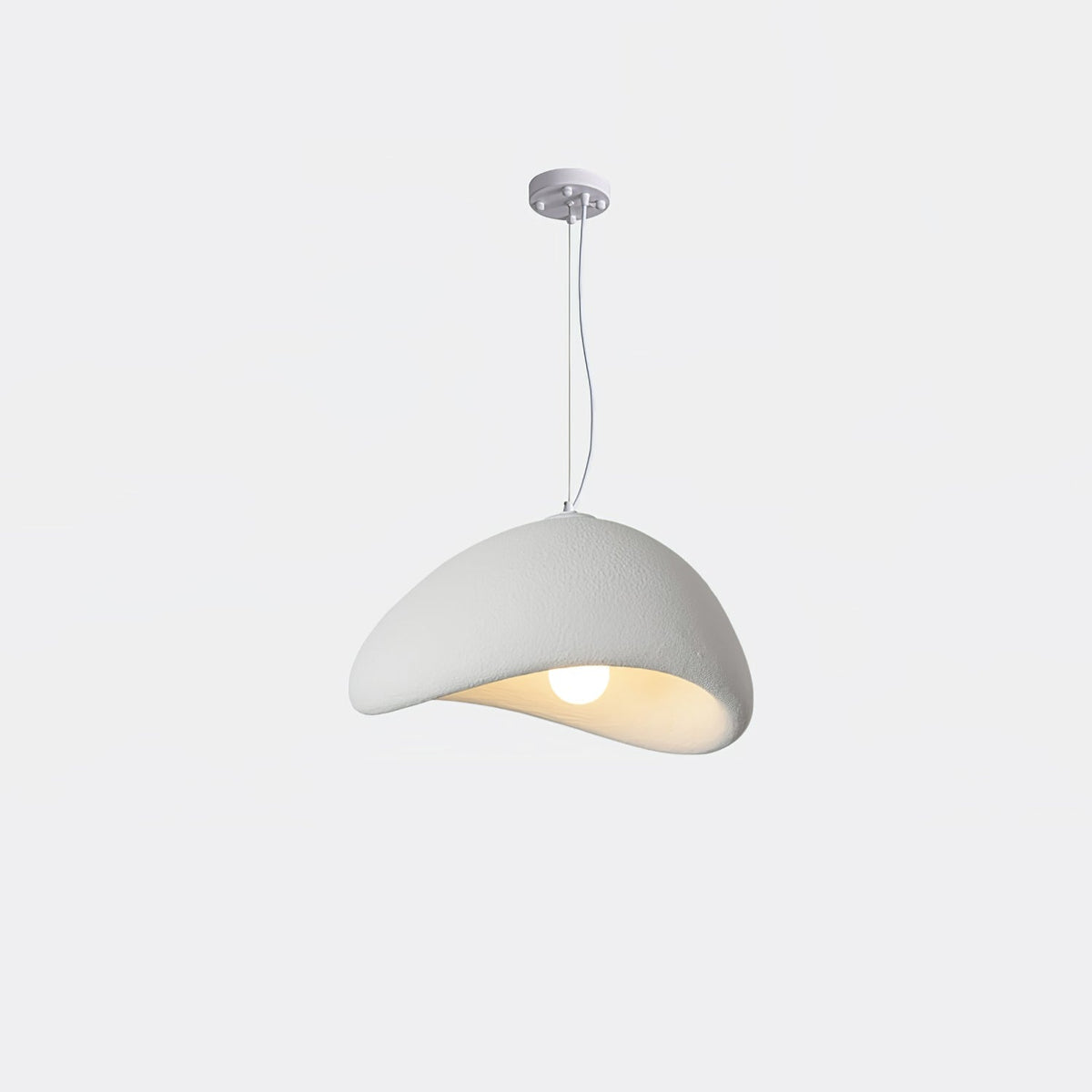 Lámpara de techo colgante esférica con altura ajustable para isla de cocina, comedor y dormitorio | Gris blanco, compatible con LED, para interiores
