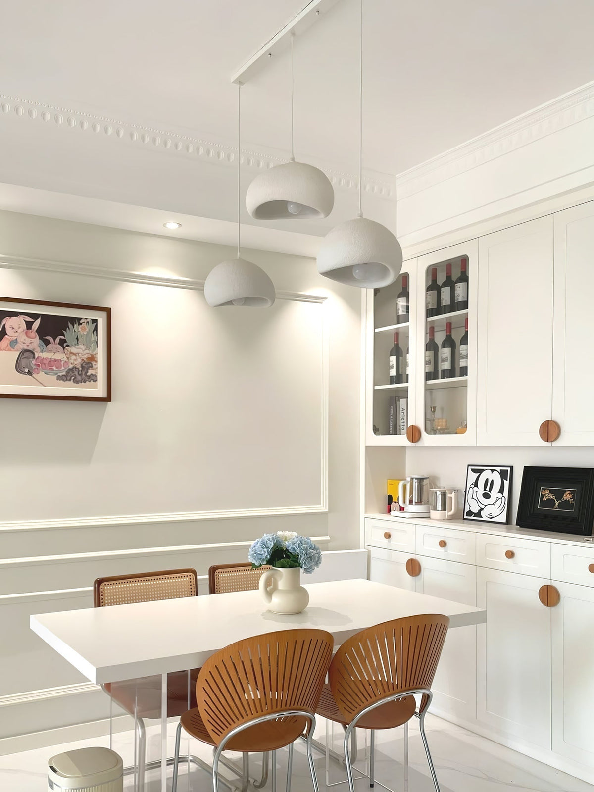 Cloud Pendant Lamp Dimmable LED Overhead Fixture Dining Room Bedroom Living Room Nursery Den Soft Glow Suspended Lighting E26 Bulb Base 12-4