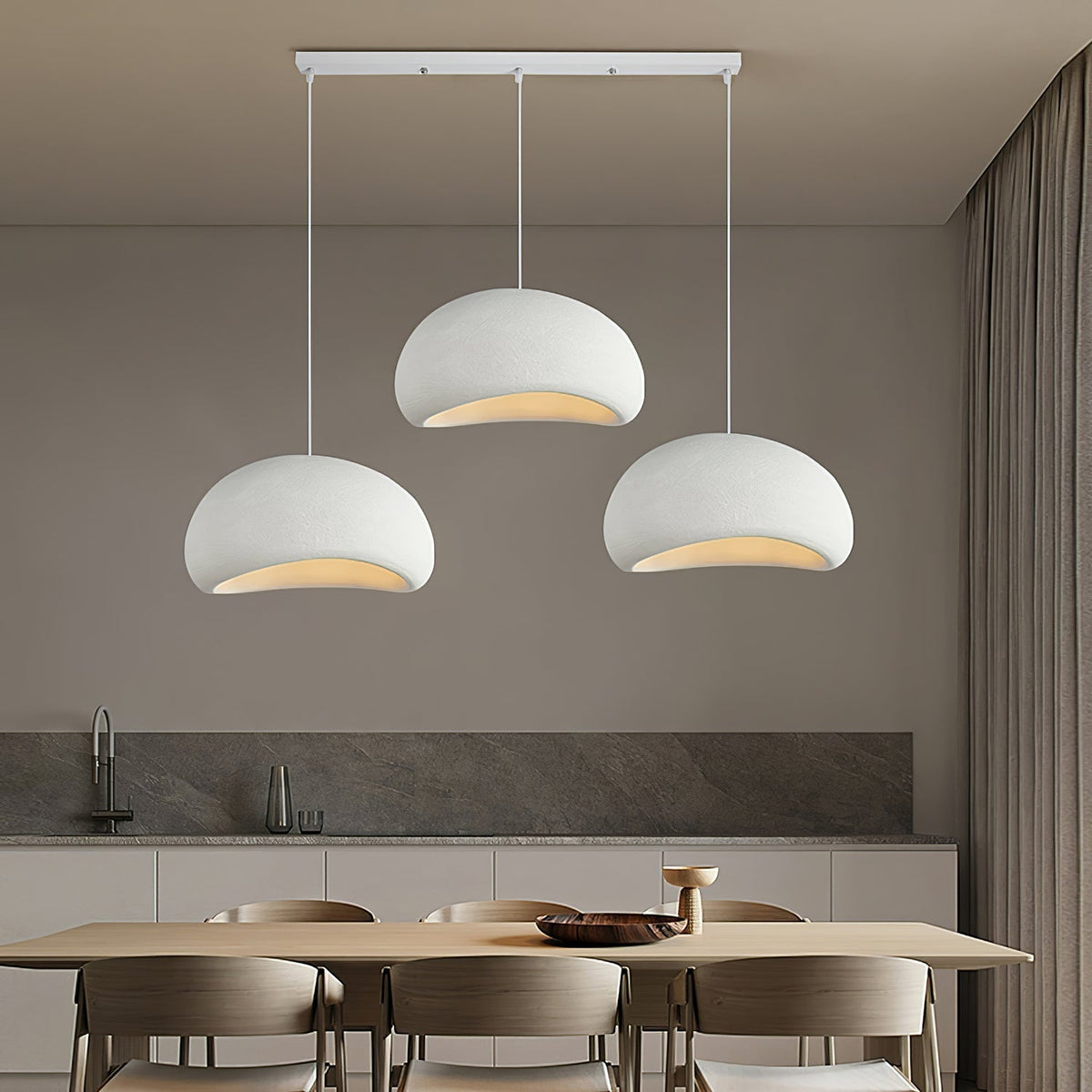 Cloud Pendant Lamp Dimmable LED Overhead Fixture Dining Room Bedroom Living Room Nursery Den Soft Glow Suspended Lighting E26 Bulb Base 12-4