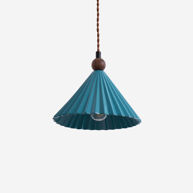 Ceramic Overhead Fixture 7.8 Inch Blue Adjustable Height Hardwired E14 Socket for Kitchen Island Dining Room Breakfast Nook Modern Minimalis | Thomler