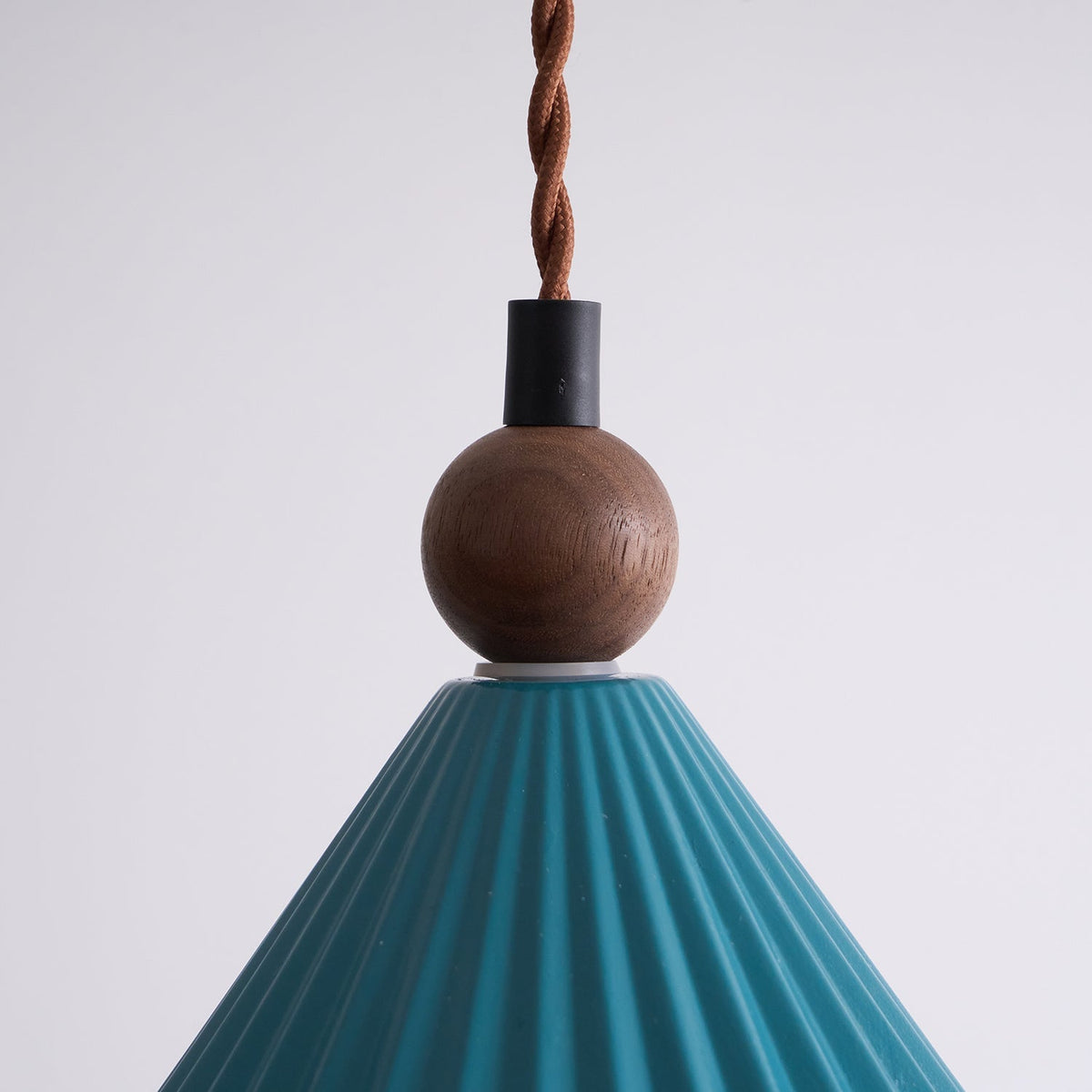 Ceramic Overhead Fixture 7.8 Inch Blue Adjustable Height Hardwired E14 Socket for Kitchen Island Dining Room Breakfast Nook Modern Minimalis | Thomler