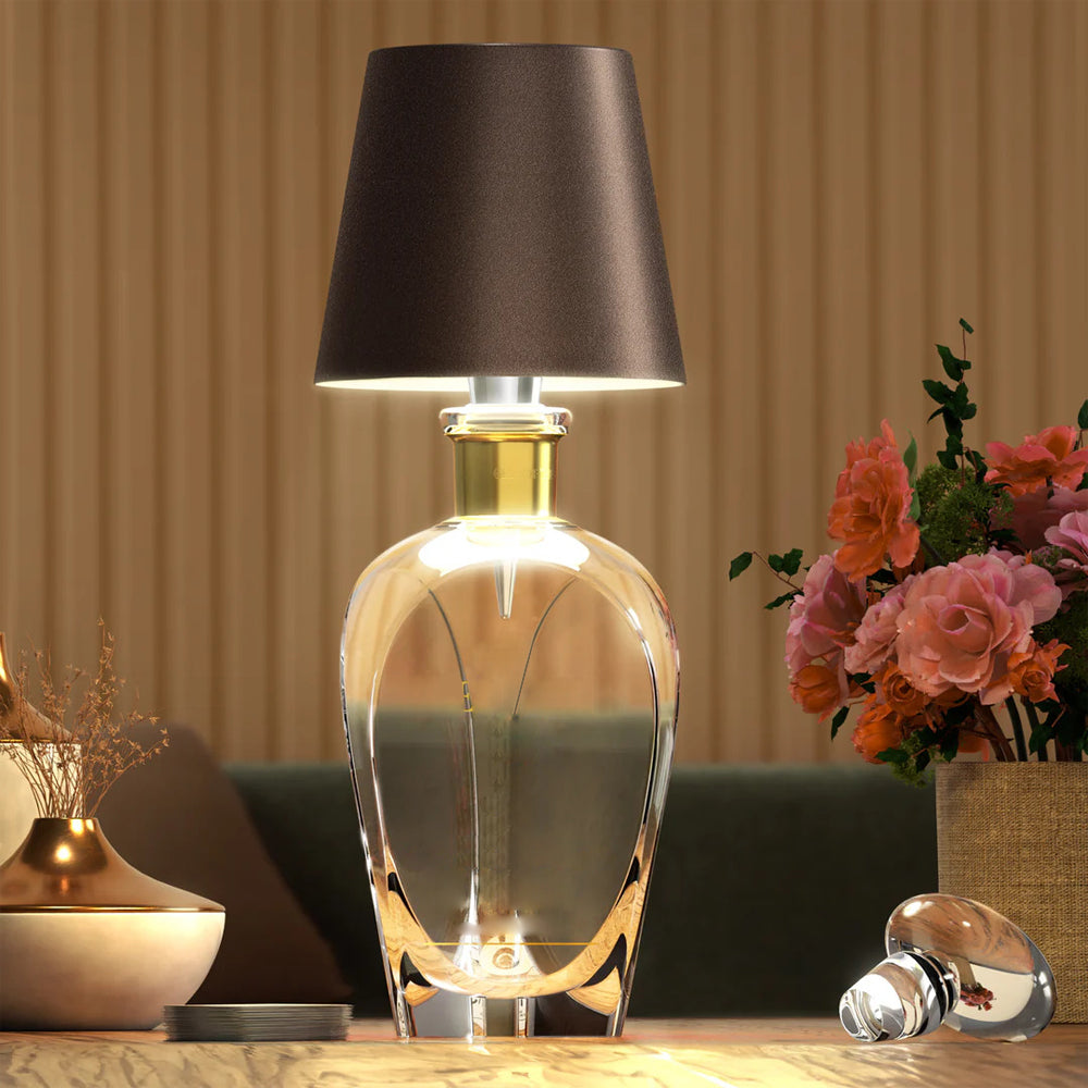 Touch-Controlled LED Accent Lamp with Iron Base – Cordless Desk Light for Nightstands, Home Office, Bedroom & Living Room Decor | Thomler