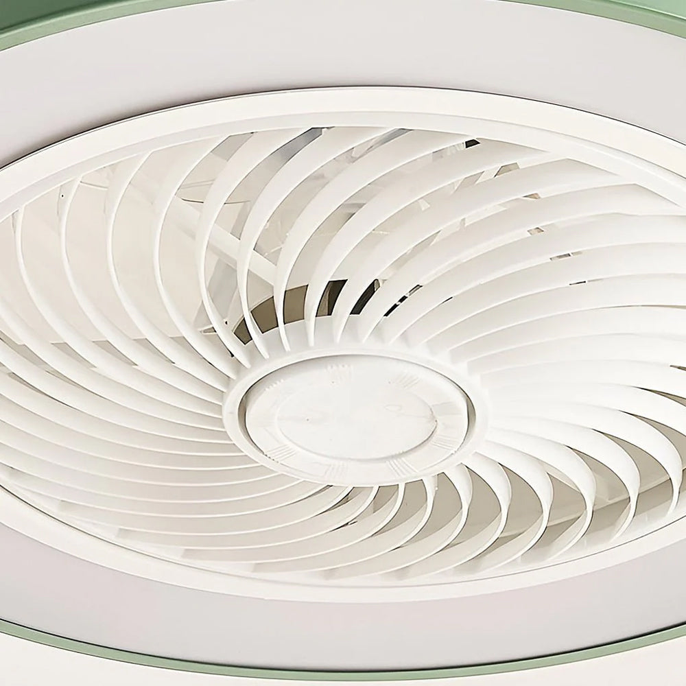 Indoor Fan with Integrated Lighting 24-Inch Diameter Acrylic Blade Assembly Adjustable Speed and Brightness for Bedrooms Living Rooms Dining | Thomler