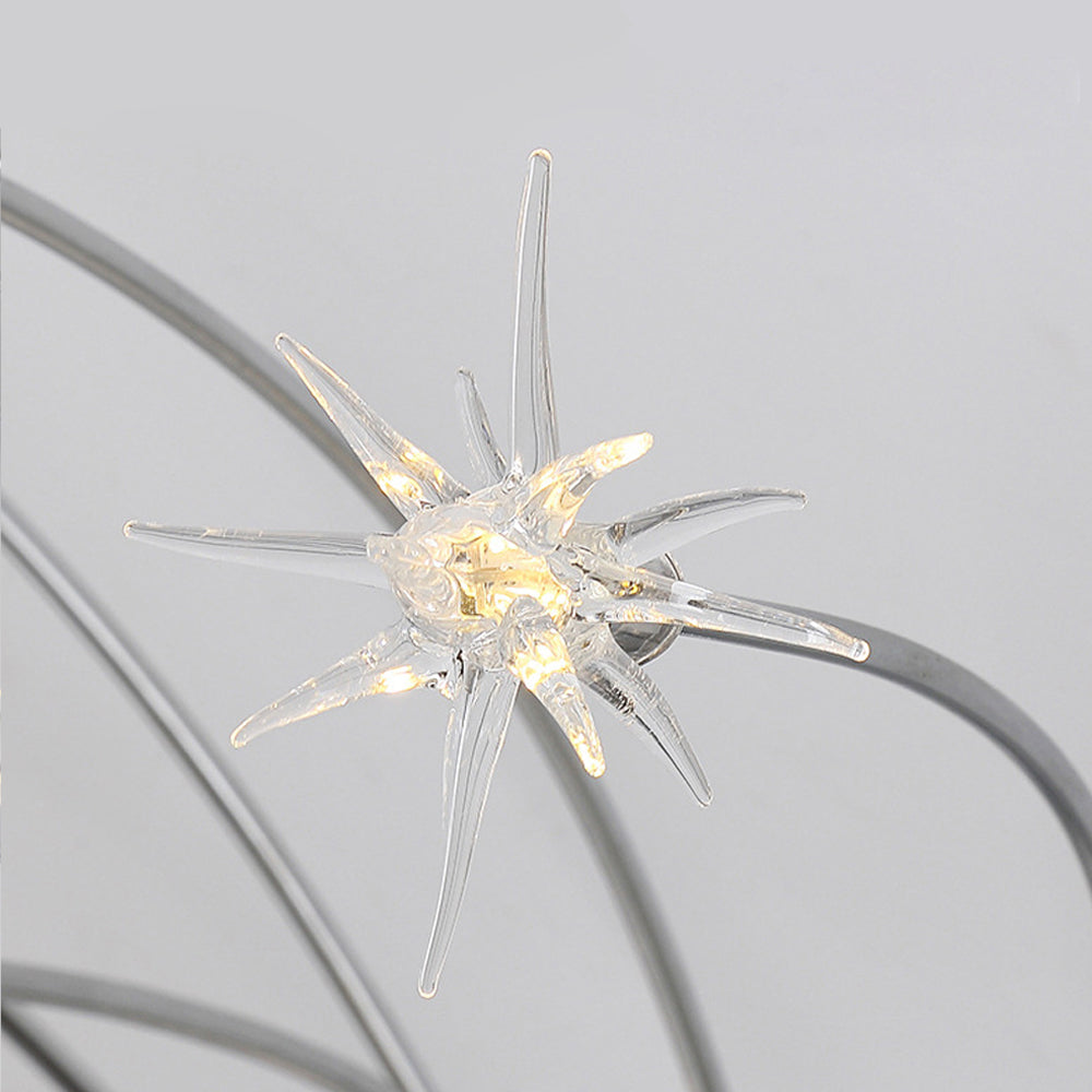 Semi-Flush LED Overhead Light Metal Glass 24-45 inch Diameter Adjustable Brightness Dining Room Living Room Bedroom Contemporary Home Ceilin | Thomler