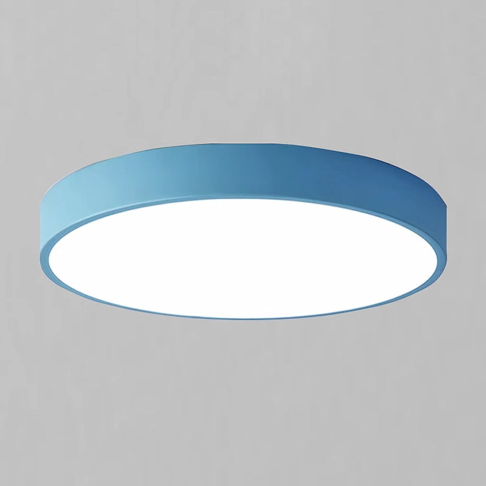 Low-Profile LED Flush Mount Light 16 Inch Round Acrylic Panel Fixture for Bedroom Living Room Kitchen Contemporary Ultra-Slim Design Energy | Thomler