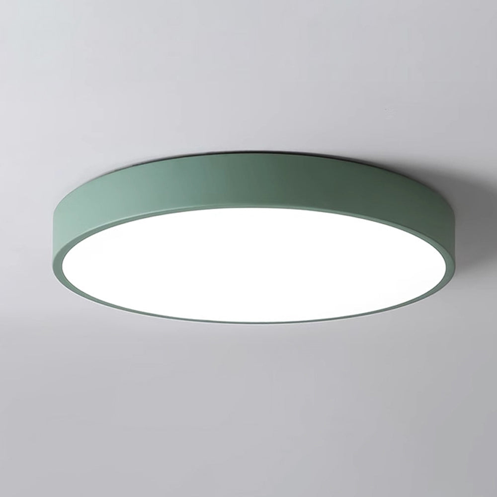 LED-Deckenleuchte rund Acryl-Panel flaches Design für Schlafzimmer Wohnzimmer Küche Flur dimmbar moderne Wohnraumbeleuchtung | Thomler