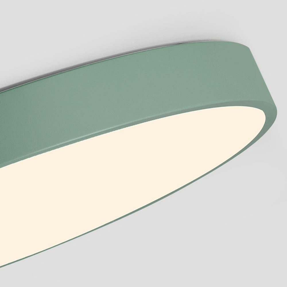 Low-Profile LED Flush Mount Light 16 Inch Round Acrylic Panel Fixture for Bedroom Living Room Kitchen Contemporary Ultra-Slim Design Energy | Thomler